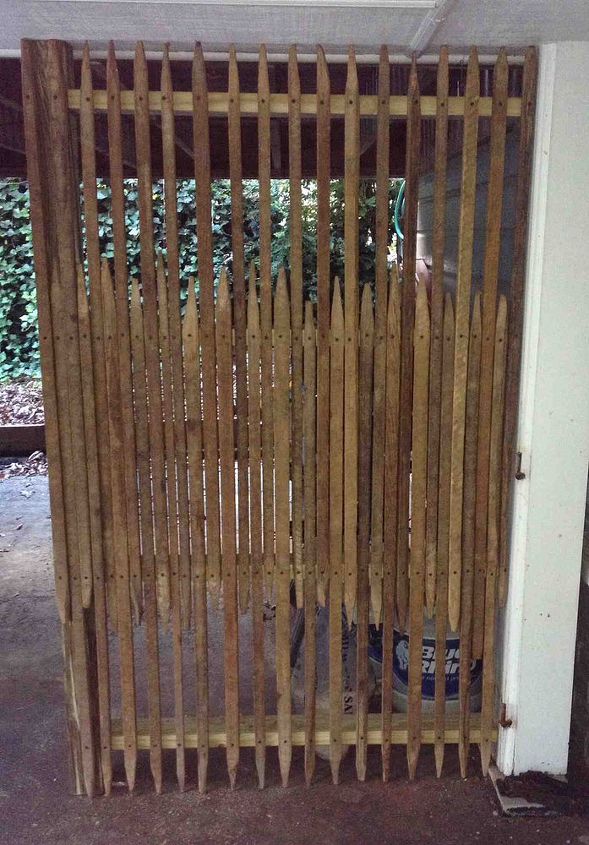 Outdoor structure with tobacco sticks