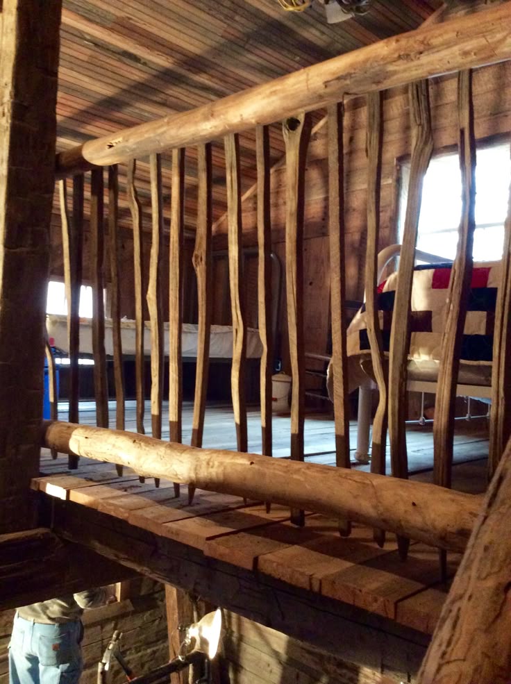 Handcrafted rustic shelf