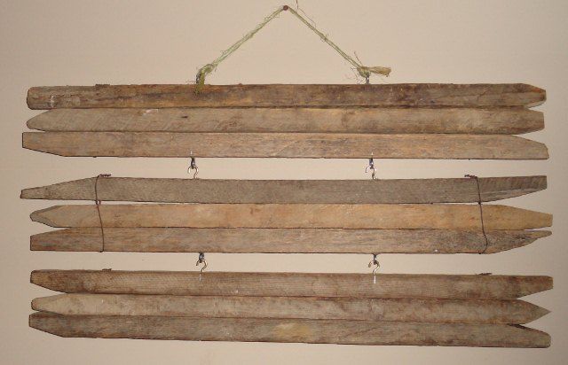 Home accent made from tobacco sticks